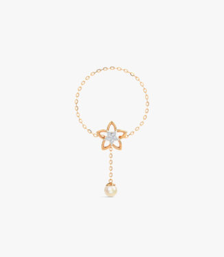 Caratglitz Designer Gold And Diamond Bracelet